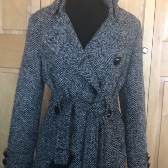 Coats | Womens Tweed Trench Style Coat 